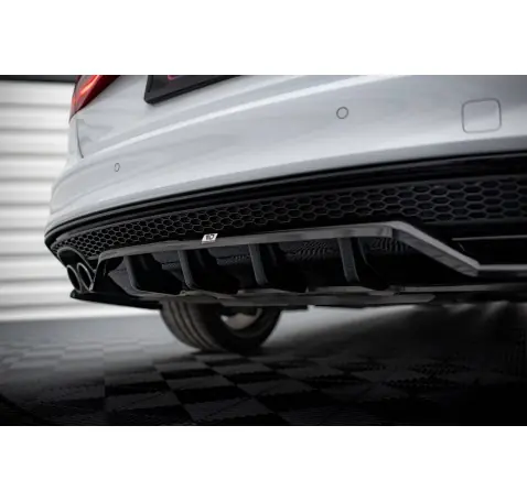 Arriere Splitter (avec une barre verticale) Audi A4 Competition B8 Facelift