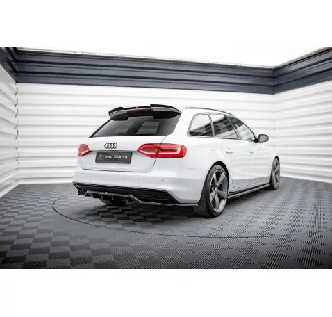 Arriere Splitter (avec une barre verticale) Audi A4 Competition B8 Facelift