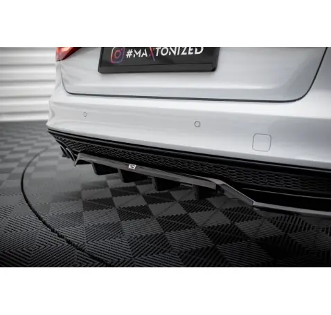 Arriere Splitter (avec une barre verticale) Audi A4 Competition B8 Facelift