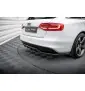 Arriere Splitter (avec une barre verticale) Audi A4 Competition B8 Facelift