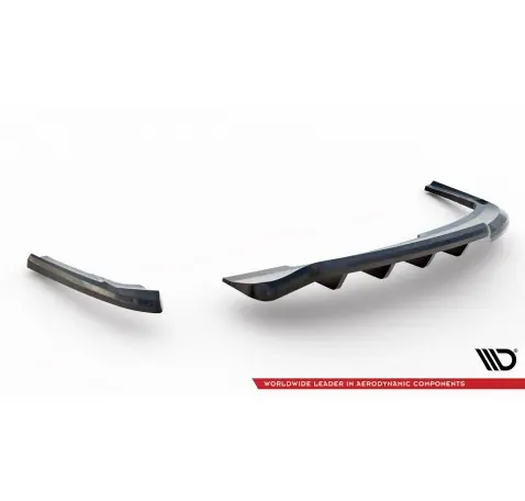 Arriere Splitter (avec une barre verticale) Audi A4 Competition B8 Facelift