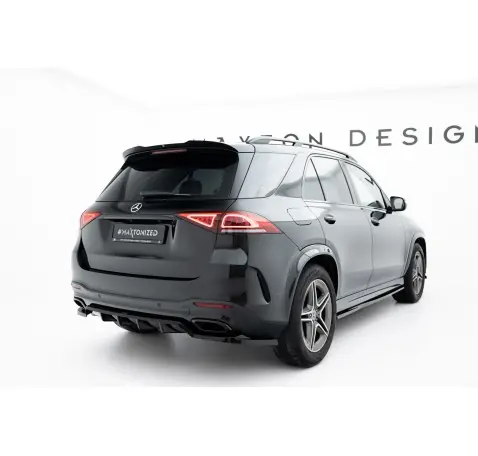 Arriere Splitter (avec une barre verticale) Mercedes-Benz GLE SUV AMG-Line W167 / W167 Facelift