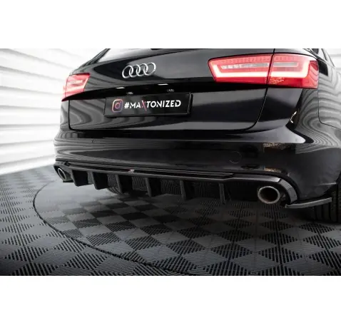 Diffuseur Arrière Complet Audi A6 Sedan / Avant C7 (Version mit Einzelauspuff auf beiden Seiten)