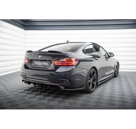 Arriere Splitter (avec une barre verticale) BMW 4 Coupe / Gran Coupe / Cabrio M-Pack F32 / F36 / F33