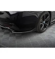 Arriere Splitter (avec une barre verticale) BMW 4 Coupe / Gran Coupe / Cabrio M-Pack F32 / F36 / F33
