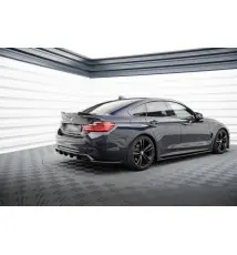 Arriere Splitter (avec une barre verticale) BMW 4 Coupe / Gran Coupe / Cabrio M-Pack F32 / F36 / F33