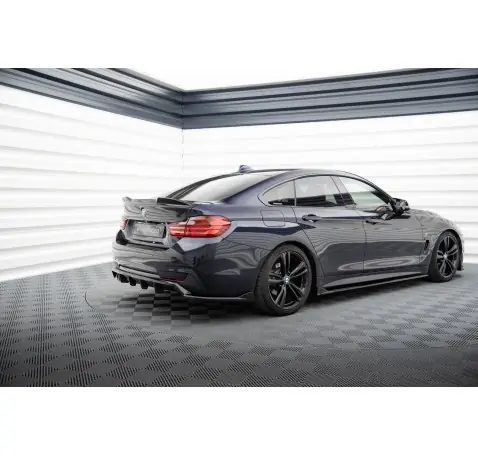 Arriere Splitter (avec une barre verticale) BMW 4 Coupe / Gran Coupe / Cabrio M-Pack F32 / F36 / F33