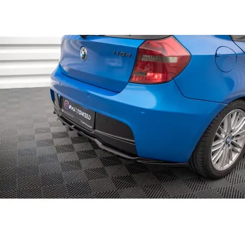 Arriere Splitter (avec une barre verticale) BMW 1 M-Pack E87 Facelift