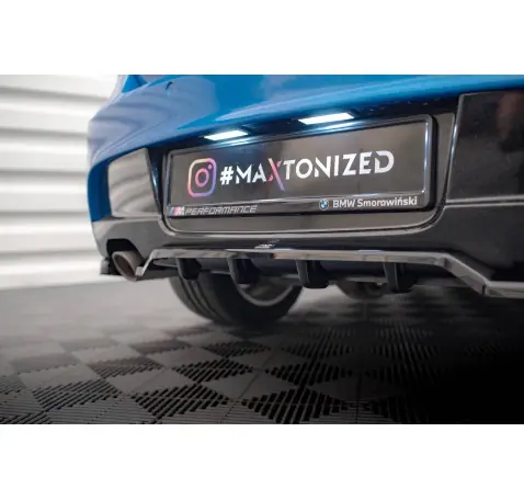 Arriere Splitter (avec une barre verticale) BMW 1 M-Pack E87 Facelift