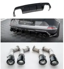 Rajout Du Pare-Chocs Arriere V.3 + Conseils d'échappement Cupra Formentor VZ Mk1 / Mk1 Facelift