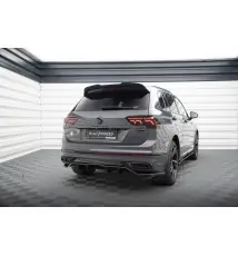 Arriere Splitter (avec une barre verticale) Volkswagen Tiguan R-Line Mk2 Facelift