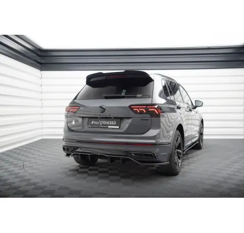 Arriere Splitter (avec une barre verticale) Volkswagen Tiguan R-Line Mk2 Facelift