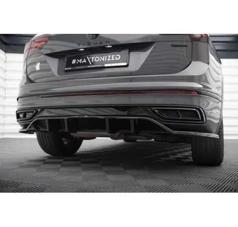 Arriere Splitter (avec une barre verticale) Volkswagen Tiguan R-Line Mk2 Facelift