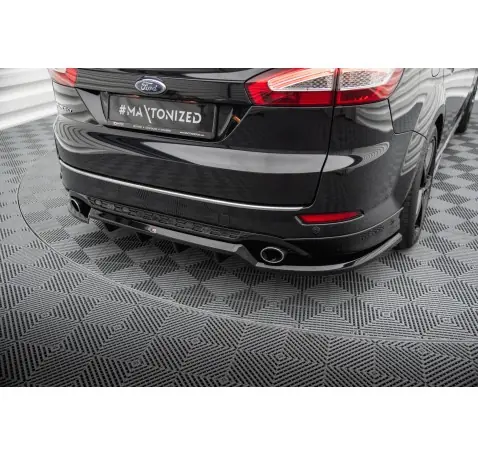 Arriere Splitter (avec une barre verticale) Ford Mondeo ST-Line Estate Mk4 Facelift