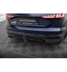 Arriere Splitter (avec une barre verticale) V.2 Audi A4 S-Line B9 Facelift