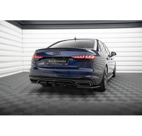 Arriere Splitter (avec une barre verticale) V.2 Audi A4 S-Line B9 Facelift