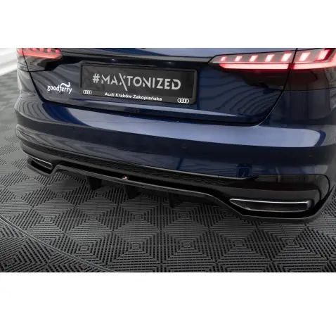 Arriere Splitter (avec une barre verticale) V.2 Audi A4 S-Line B9 Facelift