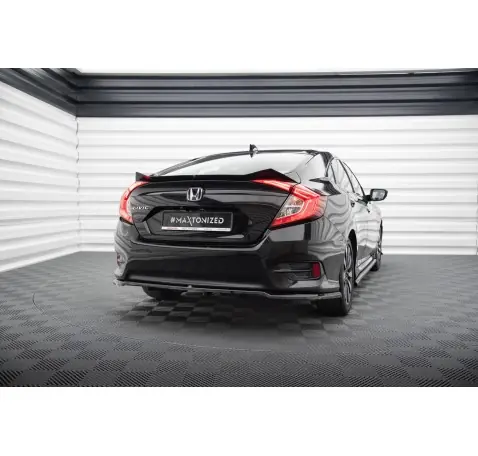 Arriere Splitter (avec une barre verticale) Honda Civic Mk10