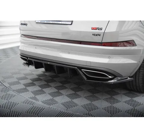 Arriere Splitter (avec une barre verticale) Skoda Kodiaq RS Mk1 / Mk1 Facelift