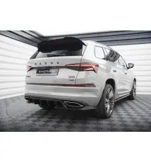 Arriere Splitter (avec une barre verticale) Skoda Kodiaq RS Mk1 / Mk1 Facelift