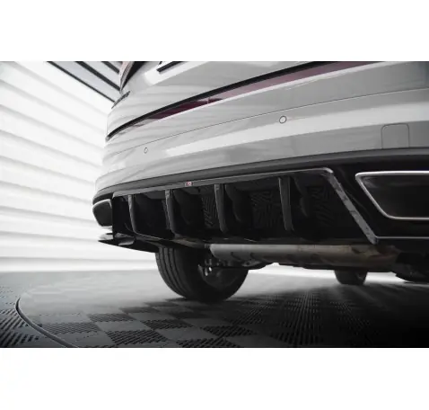 Arriere Splitter (avec une barre verticale) Skoda Kodiaq RS Mk1 / Mk1 Facelift