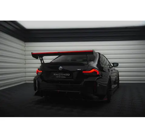 Carbon Fiber Spoiler With External Brackets Uprights +LED light BMW M2 G87 / M240i / 2 M-Pack / 2 Standard G42