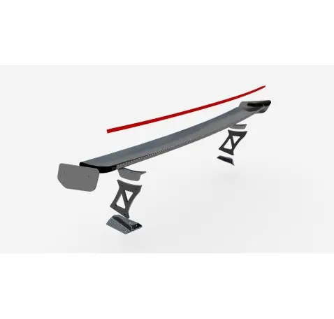 Carbon Fiber Spoiler With External Brackets Uprights +LED light BMW M2 G87 / M240i / 2 M-Pack / 2 Standard G42