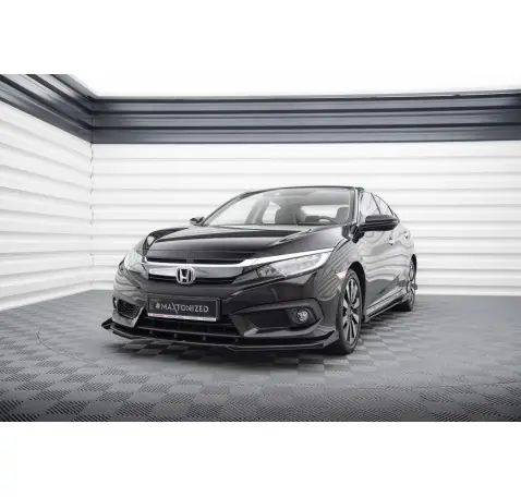 Street Pro Lame Du Pare-Chocs Avant + Flaps Honda Civic Sedan Mk10