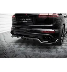 Arriere Splitter (avec une barre verticale) Porsche Cayenne Mk2 Facelift