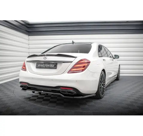 Arriere Splitter (avec une barre verticale) Mercedes-Benz S AMG-Line W222 Facelift
