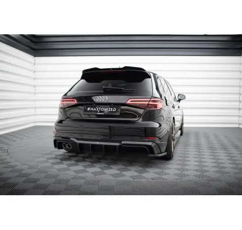 Diffuseur Arrière Complet Audi A3 S-Line Sportback 8V Facelift (Version avec double échappement d'un côté)