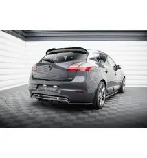 Arriere Splitter (avec une barre verticale) Renault Megane GT MK3 Facelift