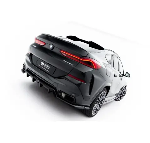 Arriere Splitter (avec une barre verticale) V.1 BMW X6 M-Pack G06 Facelift