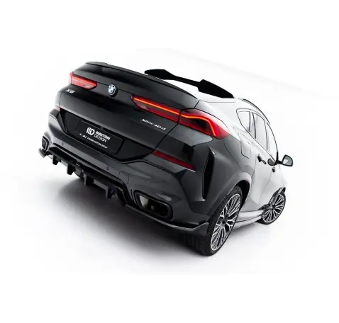 Arriere Splitter (avec une barre verticale) V.2 BMW X6 M-Pack G06 Facelift
