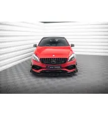 Street Pro Lame Du Pare-Chocs Avant + Flaps Mercedes-Benz A 45 AMG Aero W176 Facelift