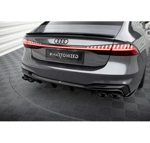 Rajout Du Pare-Chocs Arriere + Faux Pot D'échappement Audi A7 S-Line C8 / S7 C8 / C8 Facelift / S7 Facelift