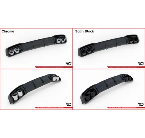 Rajout Du Pare-Chocs Arriere + Faux Pot D'échappement Audi A7 S-Line C8 / S7 C8 / C8 Facelift / S7 Facelift