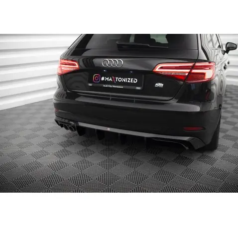 Diffuseur Arrière Complet Audi A3 Sportback 8V Facelift (Version avec double embout d'échappement)
