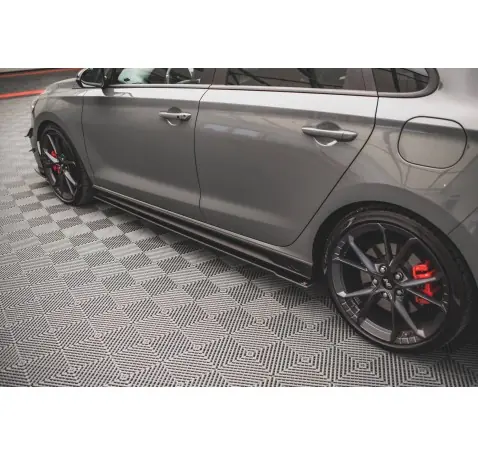 Street Pro Rajouts Des Bas De Caisse V.2 Hyundai I30 N / N-Line Hatchback / Fastback Mk3 / Mk3 Facelift