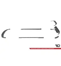 Set of Prepreg Carbon Fiber Splitters BMW 1 F40 M-Pack / M135i