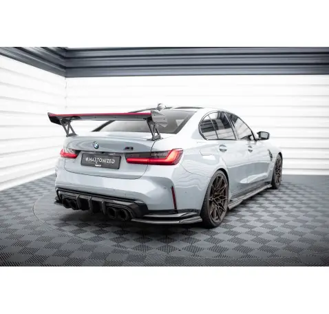 Carbon Spoiler With External Brackets Uprights + LED BMW M3 G80 / M340i G20 / 3 M-Pack G20 / 3 Standard G20