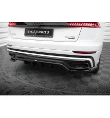 Arriere Splitter (avec une barre verticale) Audi Q8 S-Line Mk1