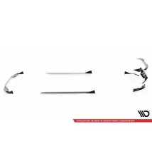 Set of Prepreg Carbon Fiber Splitters BMW M2 G87