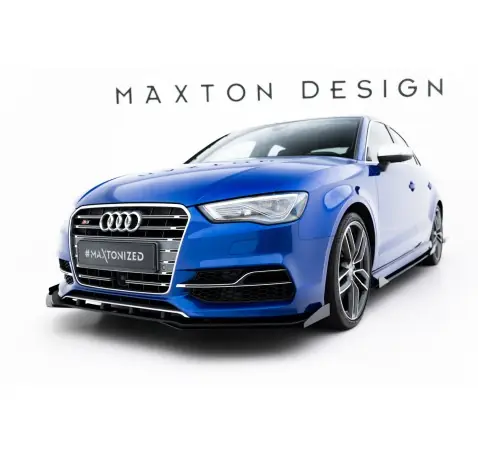 Street Pro Lame Du Pare-Chocs Avant + Flaps Audi S3 / A3 S-Line Sedan 8V