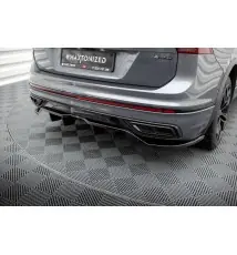 Arriere Splitter (avec une barre verticale) Volkswagen Tiguan Allspace R-Line Mk2 Facelift