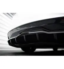 Arriere Splitter (avec une barre verticale) V.1 Tesla Model S Plaid Mk1 Facelift