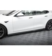 Rajouts Des Bas De Caisse V.1 Tesla Model S Plaid Mk1 Facelift