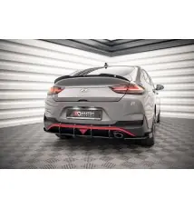 Street Pro Lame Du Pare Chocs Arriere + Flaps Hyundai I30 Fastback N-Line Mk3 Facelift