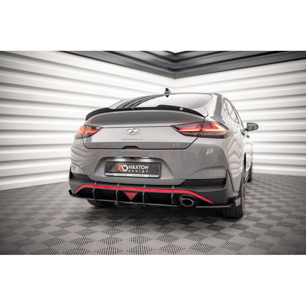 Street Pro Lame Du Pare Chocs Arriere + Flaps Hyundai I30 Fastback N-Line Mk3 Facelift
