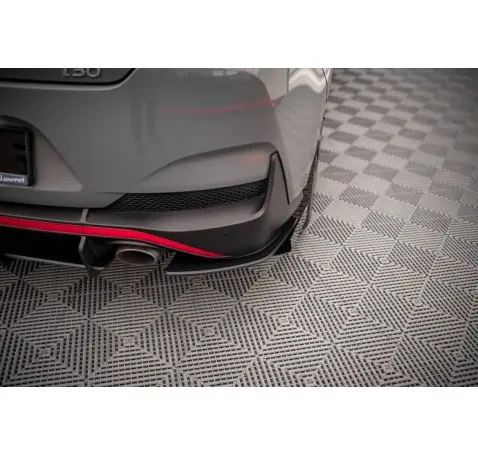 Street Pro Lame Du Pare Chocs Arriere + Flaps Hyundai I30 Fastback N-Line Mk3 Facelift
